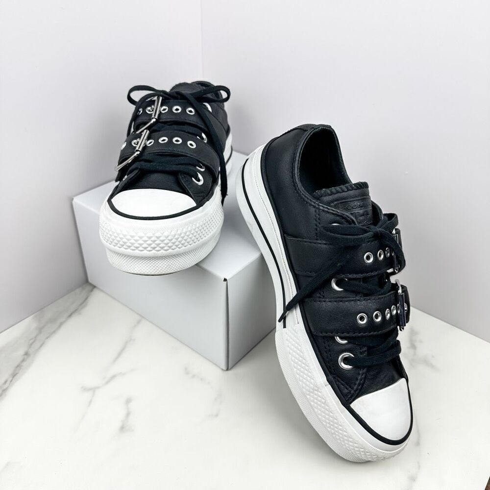 Converse Chuck Taylor All Star x CTAS Lift Buckle x Ox Leather Platform x Women’ - Picture 6 of 7